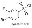 Molecular Structure of 518057-63-1 (4-Bromo-3,5-difluorobenzenesulphonyl chloride)